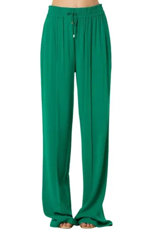 SIMONA CORSELLINI Mujer, Pantalones, Verde, Talla: XL