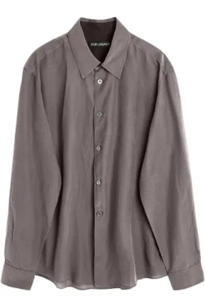 OUR LEGACY Hombre, Camisas, Gris, Talla: M