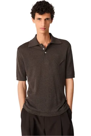 Bottega Veneta Hombre, Camisetas, Marrón, Talla: L