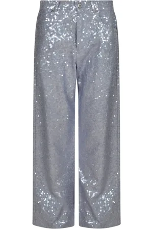 P.A.R.O.S.H. Mujer, Pantalones, Azul, Talla: M