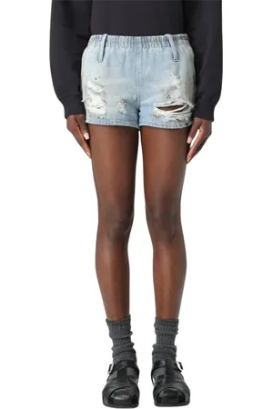Maison Margiela Mujer, Pantalones cortos, Azul, Talla: S