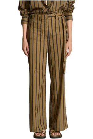 MARE DI LATTE Mujer, Pantalones, Marrón, Talla: L