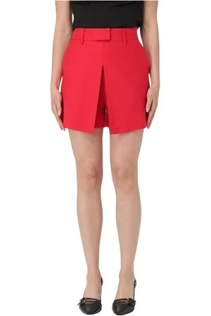 SIMONA CORSELLINI Mujer, Pantalones cortos, Rojo, Talla: S