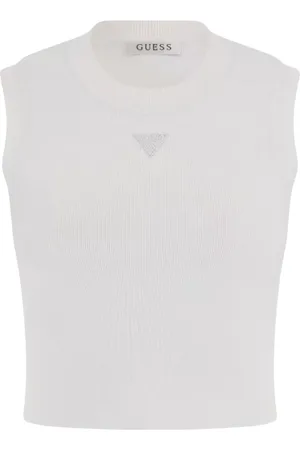 Guess Mujer, Camisetas, Blanco, Talla: M