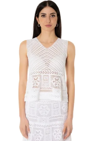 D.EXTERIOR Mujer, Camisetas, Blanco, Talla: S