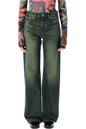 OUR LEGACY Mujer, Vaqueros, Verde, Talla: W29