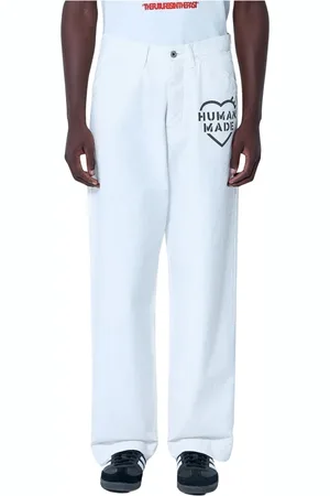 HUMAN MADE Hombre, Pantalones, Blanco, Talla: M