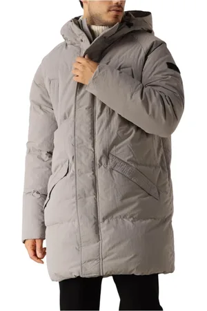 Pure Path Hombre, Abrigos, Gris, Talla: XL