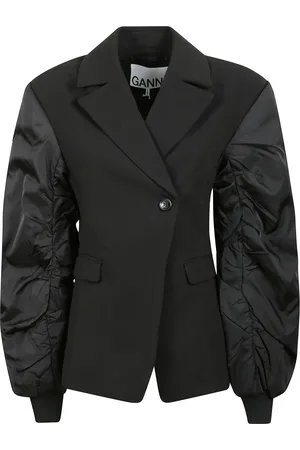Ganni Mujer, Chaquetas, Negro, Talla: S