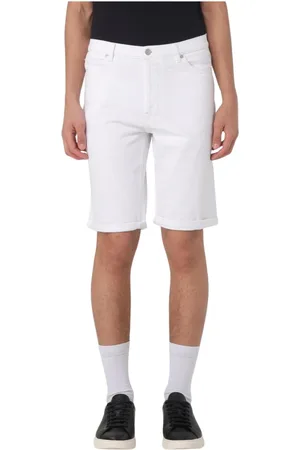 HUGO BOSS Hombre, Pantalones cortos, Blanco, Talla: W33