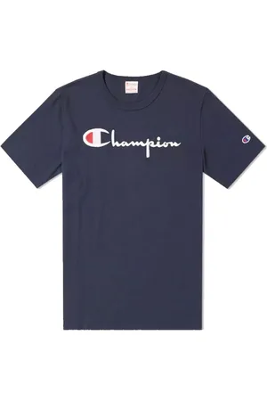 Champion Hombre, Camisetas, Azul, Talla: L