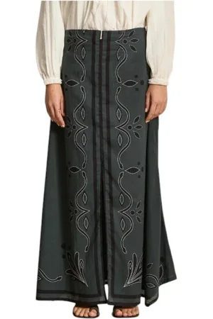MARE DI LATTE Mujer, Faldas, Gris, Talla: L