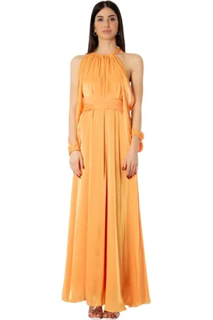ACTUALEE Mujer, Vestidos, Naranja, Talla: L