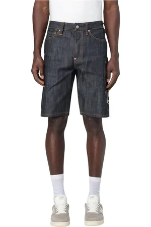 Evisu Hombre, Pantalones cortos, Azul, Talla: W29