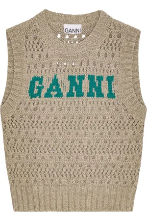 Ganni Mujer, Jerseys, Verde, Talla: S