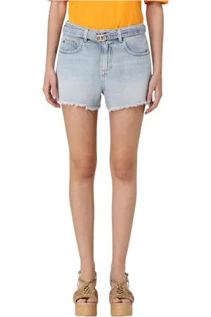 Twin-Set Mujer, Pantalones cortos, Azul, Talla: W28