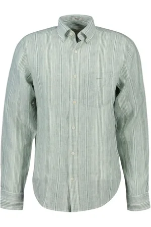 GANT Hombre, Camisas, Verde, Talla: 2XL