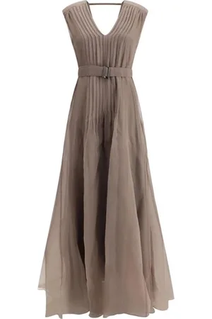 Brunello Cucinelli Mujer, Vestidos, Marrón, Talla: M