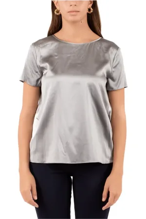 Emporio Armani Mujer, Blusas y Camisas, Gris, Talla: L