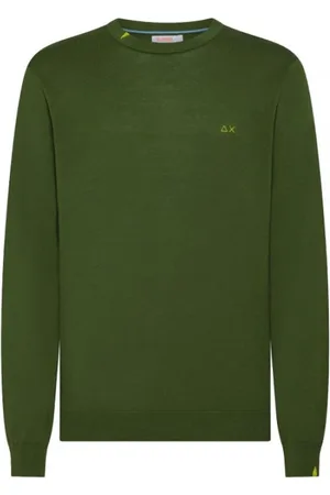 sun68 Hombre, Jerseys, Verde, Talla: XL
