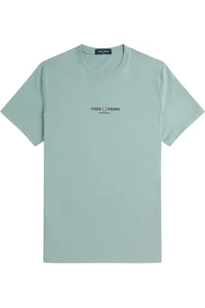 Fred Perry Hombre, Camisetas, Azul, Talla: L