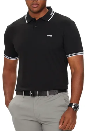 HUGO BOSS Hombre, Camisetas, Negro, Talla: S