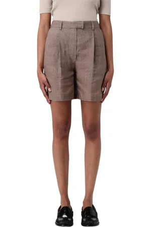 Brunello Cucinelli Mujer, Pantalones cortos, Marrón, Talla: L