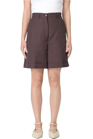 LIVIANA CONTI Mujer, Pantalones cortos, Rojo, Talla: M