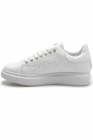 Exton Hombre, Zapatos, Blanco, Talla: 45 EU
