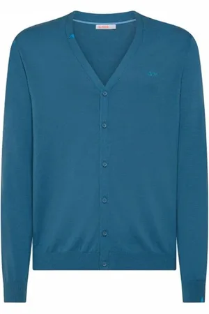 sun68 Hombre, Jerseys, Azul, Talla: L