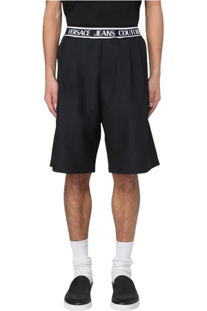 VERSACE Hombre, Pantalones cortos, Negro, Talla: S