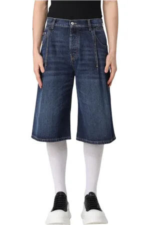 Alexander McQueen Hombre, Pantalones cortos, Azul, Talla: XL