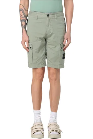 Stone Island Hombre, Pantalones cortos, Verde, Talla: W37