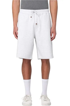 Brunello Cucinelli Hombre, Pantalones cortos, Gris, Talla: 2XL