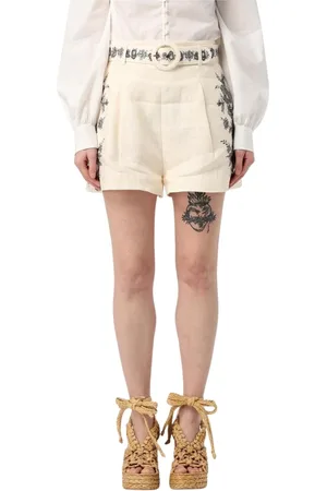ZIMMERMANN Mujer, Pantalones cortos, Blanco, Talla: M
