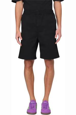 Carhartt Hombre, Pantalones cortos, Negro, Talla: S