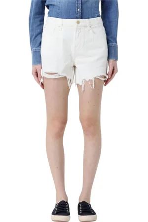 7 for all Mankind Mujer, Pantalones cortos, Blanco, Talla: W27
