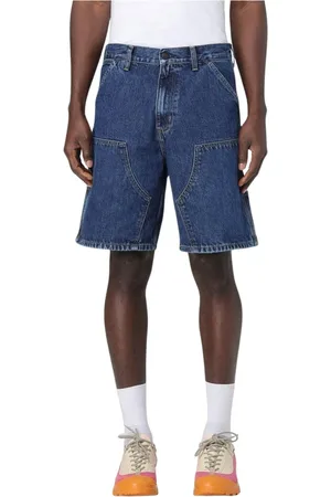 Carhartt Hombre, Pantalones cortos, Azul, Talla: W31