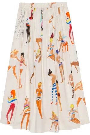 G.KERO Mujer, Faldas, Blanco, Talla: M