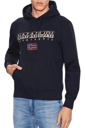 Napapijri Hombre, Sudaderas, Azul, Talla: M