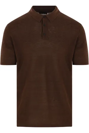 Roberto Collina Hombre, Camisetas, Marrón, Talla: L