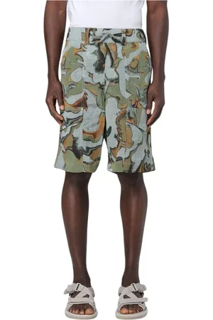 Woolrich Hombre, Pantalones cortos, Verde, Talla: M