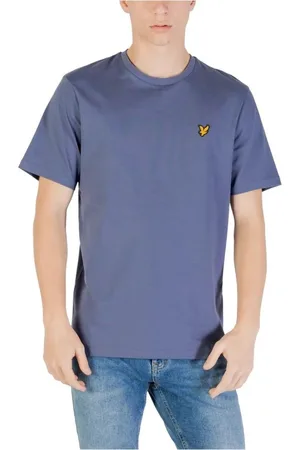 Lyle & Scott Hombre, Camisetas, Azul, Talla: S