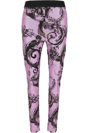 VERSACE Mujer, Pantalones, Púrpura, Talla: XS