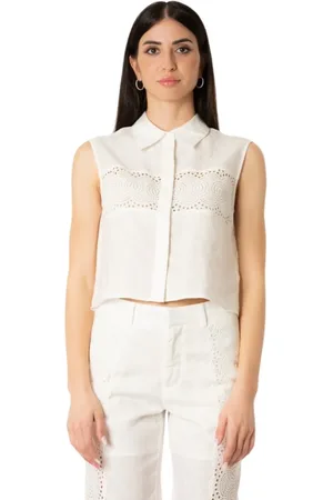 Isabelle Blanche Mujer, Blusas y Camisas, Blanco, Talla: S