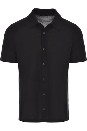 Roberto Collina Hombre, Camisas, Negro, Talla: L