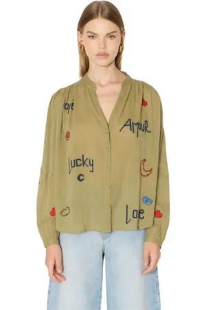 Berenice Mujer, Blusas y Camisas, Verde, Talla: M