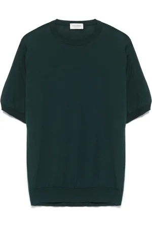 JOHN SMEDLEY Hombre, Jerseys, Verde, Talla: S