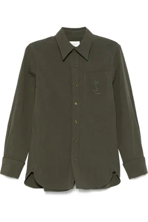 Saint Laurent Mujer, Blusas y Camisas, Verde, Talla: XS