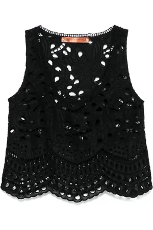 ERMANNO SCERVINO Mujer, Camisetas, Negro, Talla: S